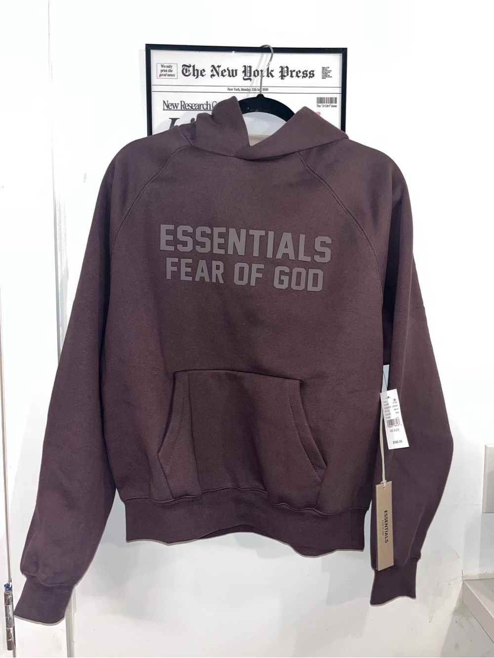 Essentials Fear of God Plum Hoodie Pullover